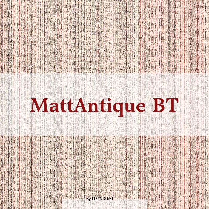 MattAntique BT example